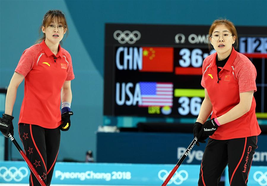 (SP)OLY-SOUTH KOREA-PYEONGCHANG-CURLING-WOMEN ROUND ROBIN-CHN VS USA