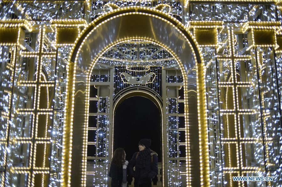 POLAND-WARSAW-WILANOW PALACE-EXHIBITION-ROYAL GARDEN OF LIGHT