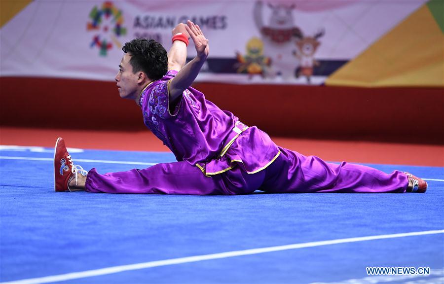 (SP)INDONESIA-JAKARTA-ASIAN GAMES-WUSHU-MEN&rsquo;S CHANGQUAN