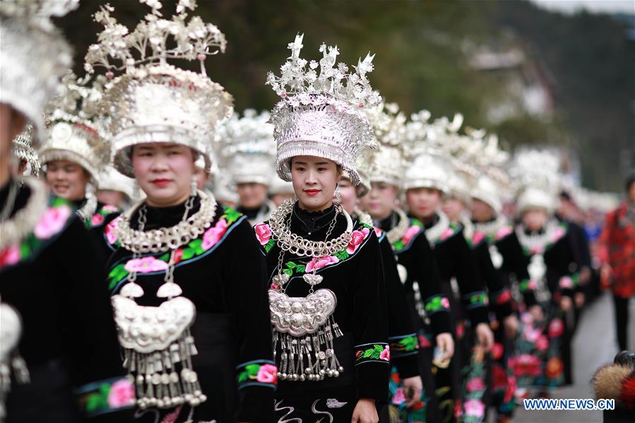 #CHINA-GUIZHOU-MIAO ETHNIC GROUP-NEW YEAR-CELEBRATION (CN)&nbsp;