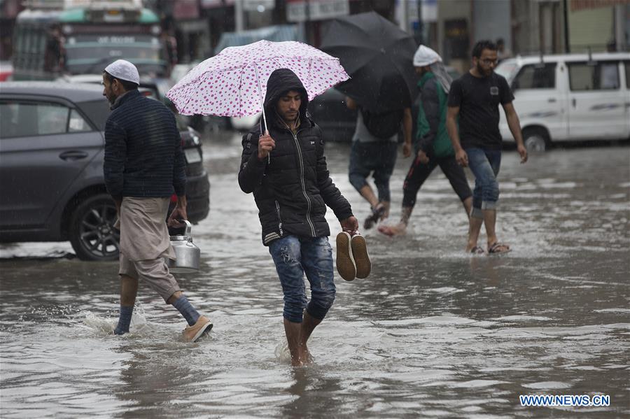 KASHMIR-SRINAGAR-RAINS