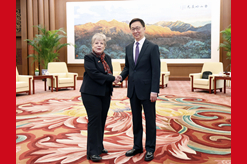 韓正會(huì)見(jiàn)墨西哥外長(zhǎng)巴爾塞納