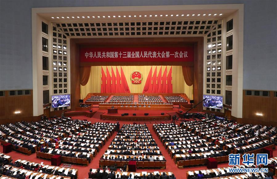 （兩會&middot;XHDW）（14）十三屆全國人大一次會議舉行第二次全體會議