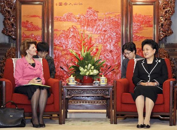 劉延?xùn)|會見歐盟委員會教育、文化、語言多樣性及青年事務(wù)委員瓦西利烏