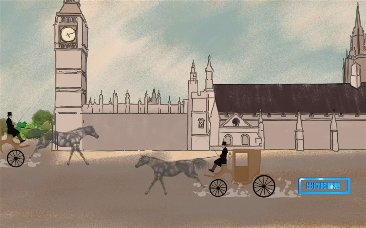 第一盞交通信號(hào)燈誕生于倫敦議會(huì)大廈廣場