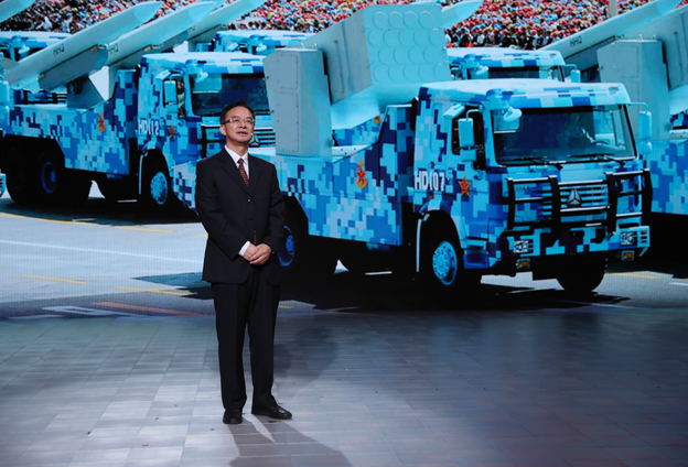 我們武器裝備讓大家自豪地說東風(fēng)快遞，使命必達(dá)