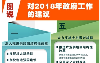 [兩會(huì)&middot;政府工作報(bào)告]圖說對(duì)2018年政府工作的建議