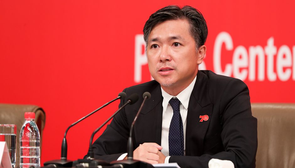 群眾游行總導演、北京師范大學藝術與傳媒學院副院長肖向榮介紹情況