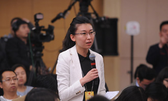 中國(guó)教育電視臺(tái)記者提問