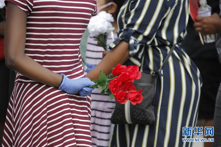 (國(guó)際)(5)美國(guó)休斯敦市舉行弗洛伊德遺體公眾瞻仰活動(dòng)