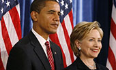 希拉里&ldquo;?；?rdquo;奧巴馬，現(xiàn)時(shí)而已？