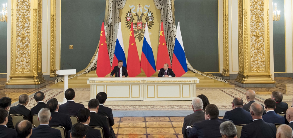 習(xí)近平同俄羅斯總統(tǒng)普京共同會(huì)見(jiàn)中俄友好、和平與發(fā)展委員會(huì)，媒體和企業(yè)界代表