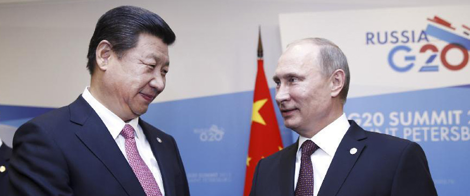 2013年9月，習近平在圣彼得堡會見普京